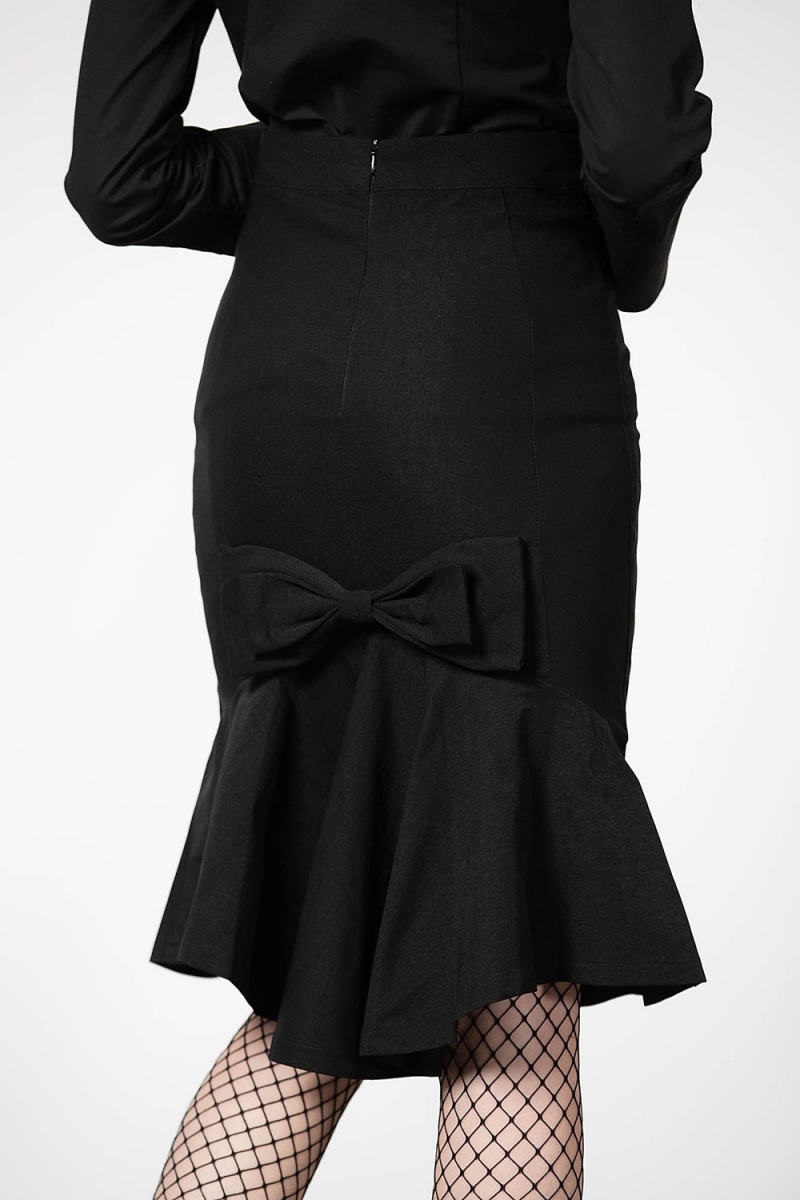 Killstar Chantra Pencil Skirt Negros | 93647-QXCI