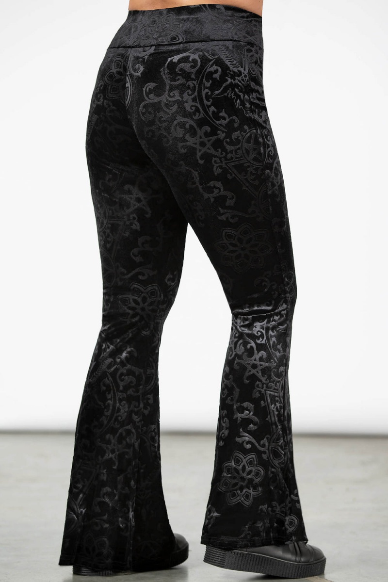 Killstar Chill Daze Yoga Pants Negros | 64702-NHEJ