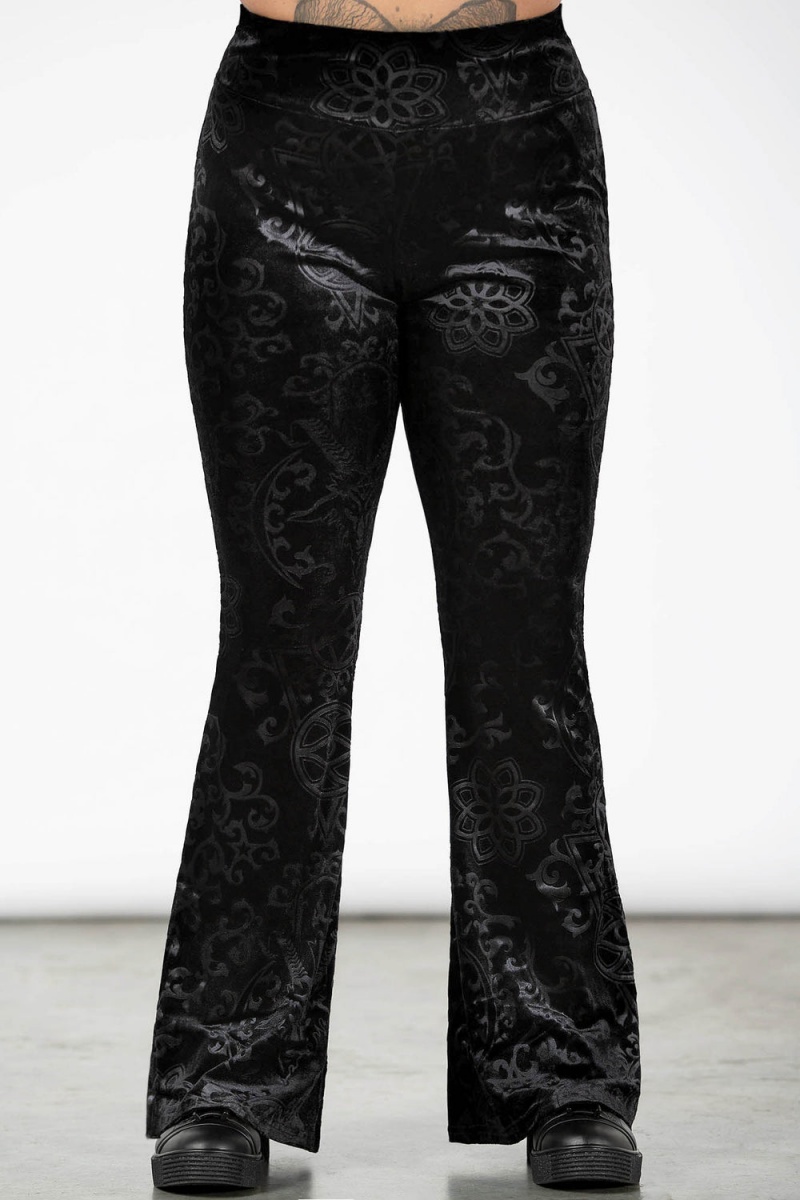 Killstar Chill Daze Yoga Pants Negros | 64702-NHEJ