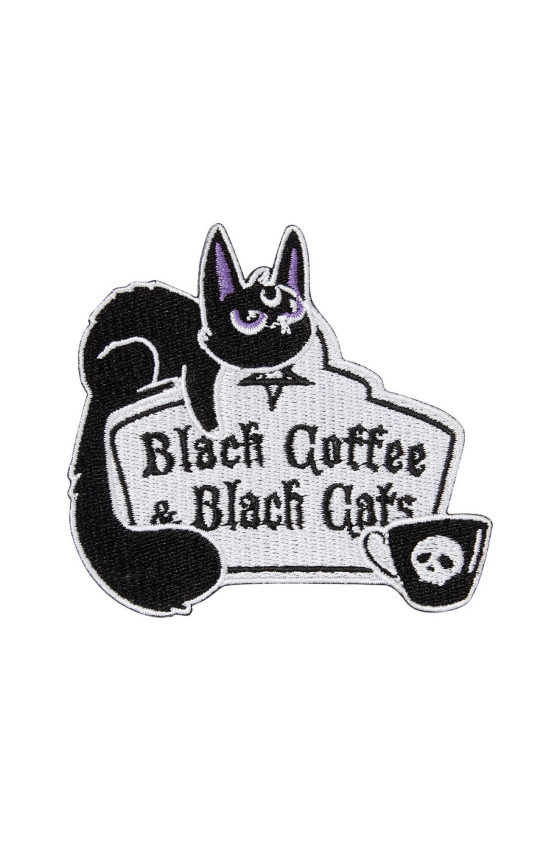 Killstar Coffee & Cats Patch Negros | 82794-DHRK