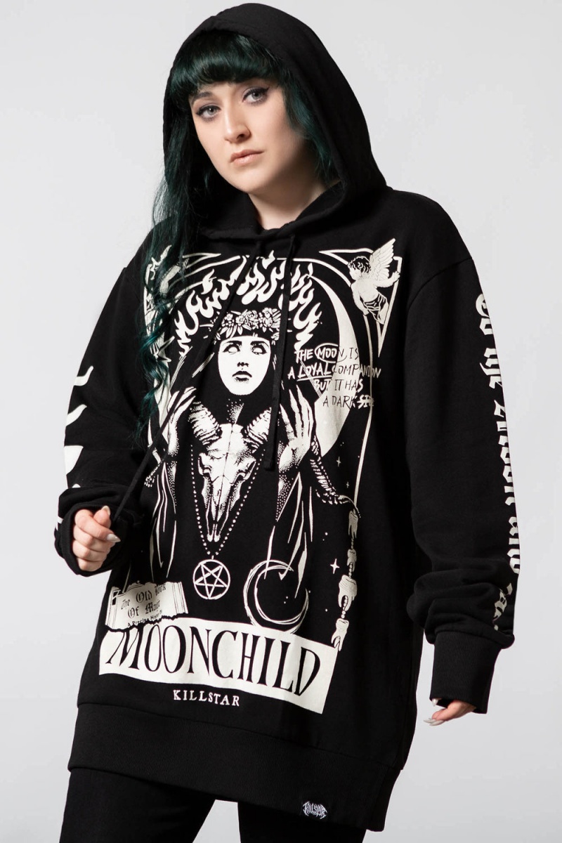Killstar Companion Hoodie Negros | 14260-LHGK