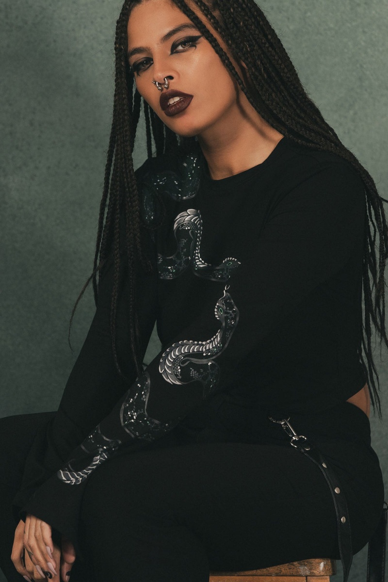 Killstar Cornelia Crop Top Negros | 28530-KGAJ