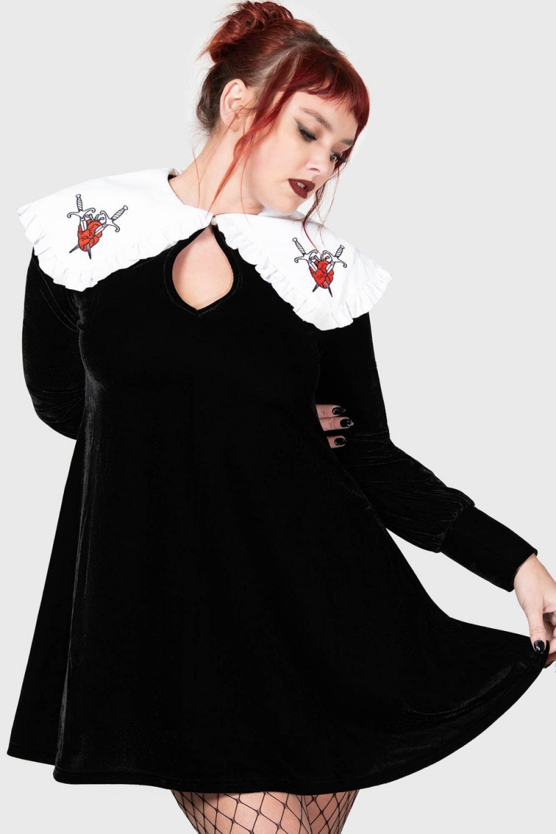 Killstar Courtney Vestido Negros | 73120-KPMS