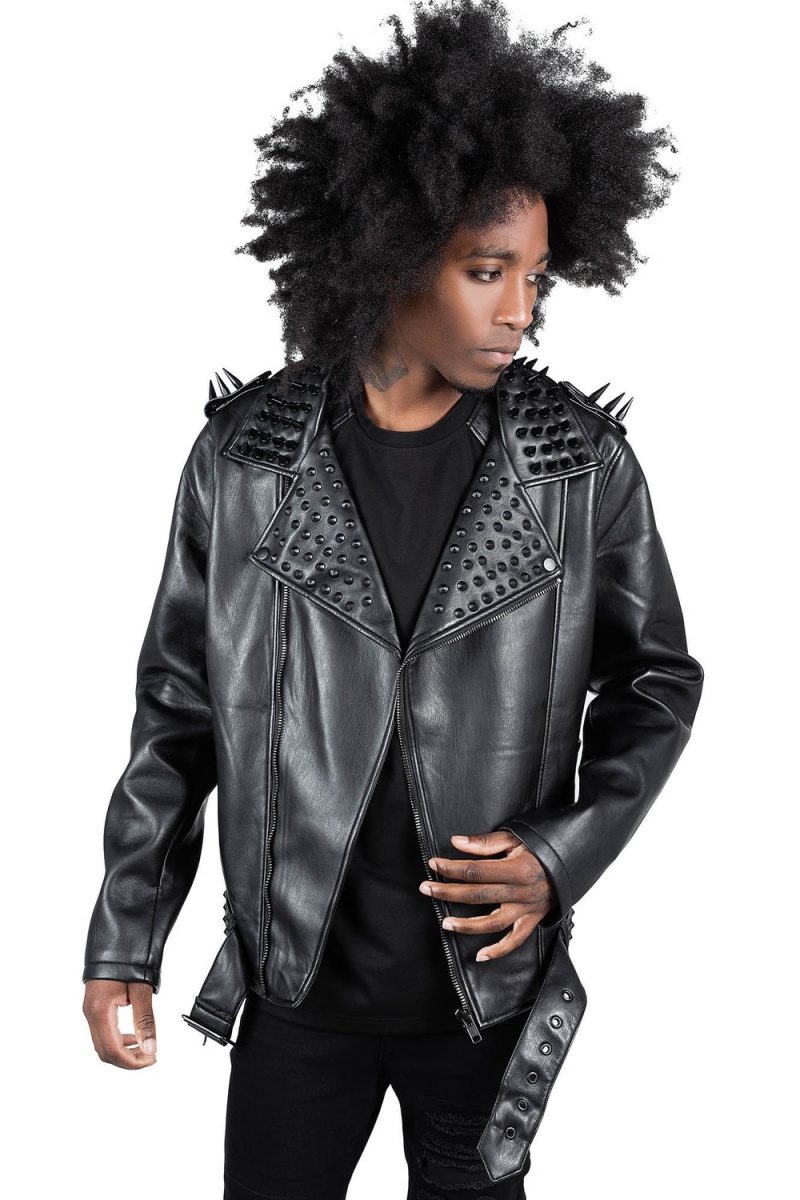 Killstar Creeping Death Ciclismo Jacket [BLACK STUDS] Negros | 01782-LFTI