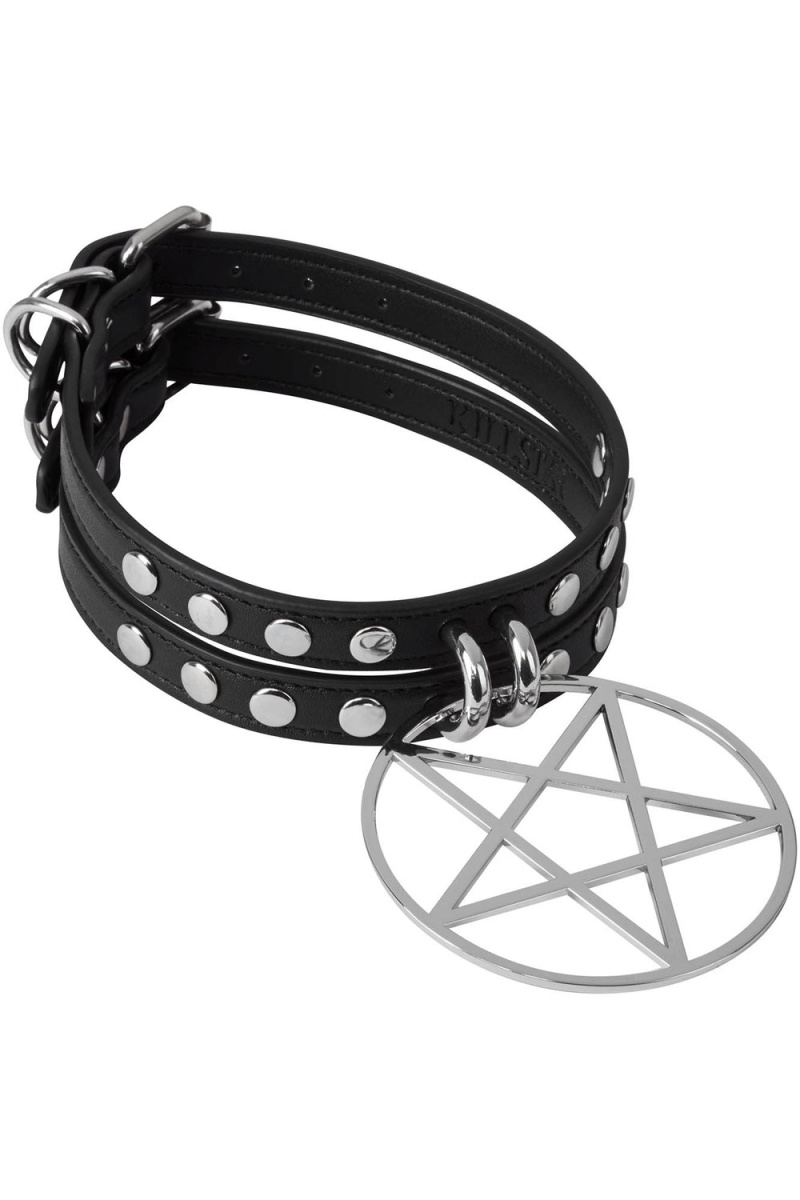 Killstar Cute But Psycho Choker [B] Negros | 72301-BWDI