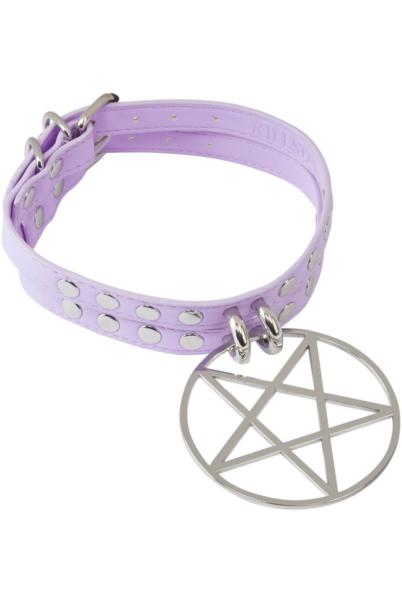 Killstar Cute But Psycho Choker [LILAC] Lilac | 73891-WXZT