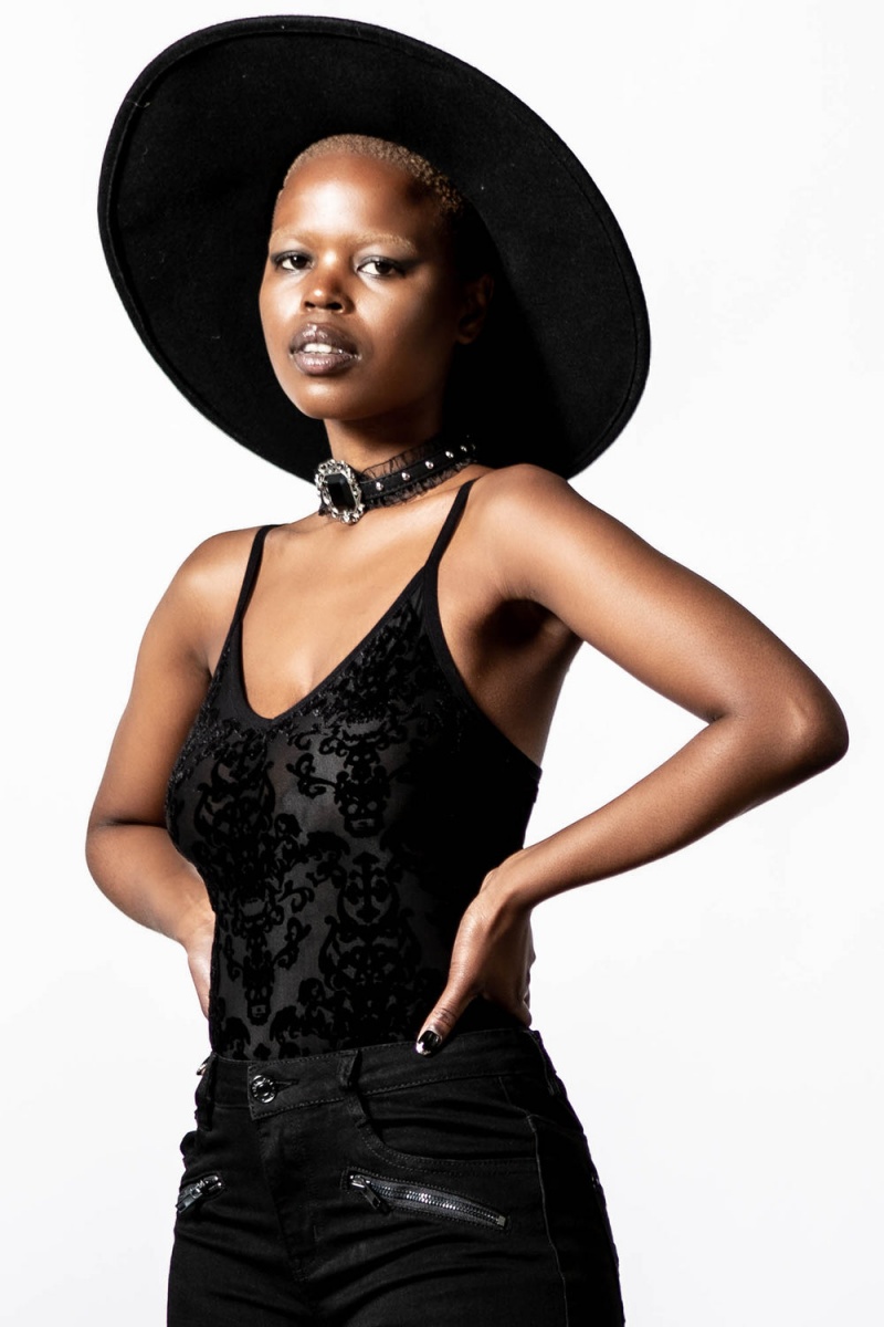 Killstar Daemonic Forces Bodysuit Negros | 75082-DHLX