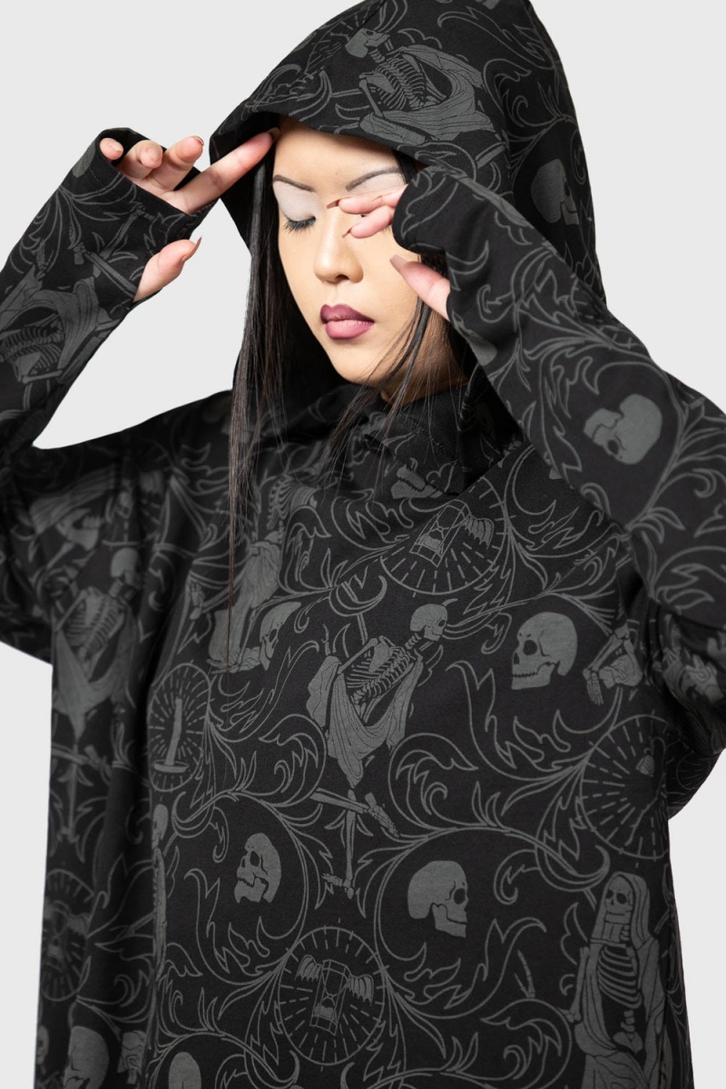 Killstar Danse Hoodie Negros | 07283-FURB