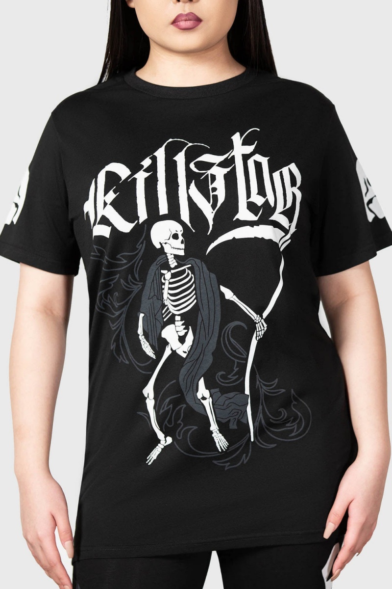 Killstar Danse Macabre T-Shirt Negros | 31528-CLKP