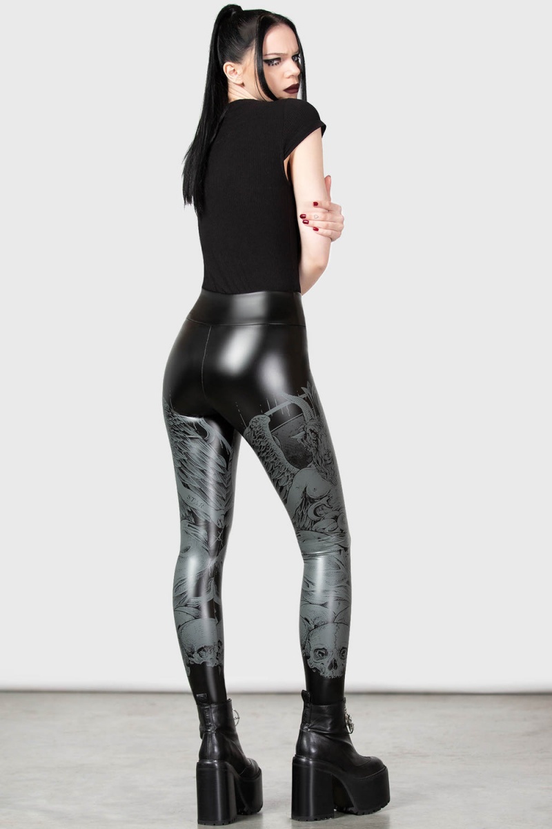 Killstar Dark Forces Leggings Negros | 16749-KOHR