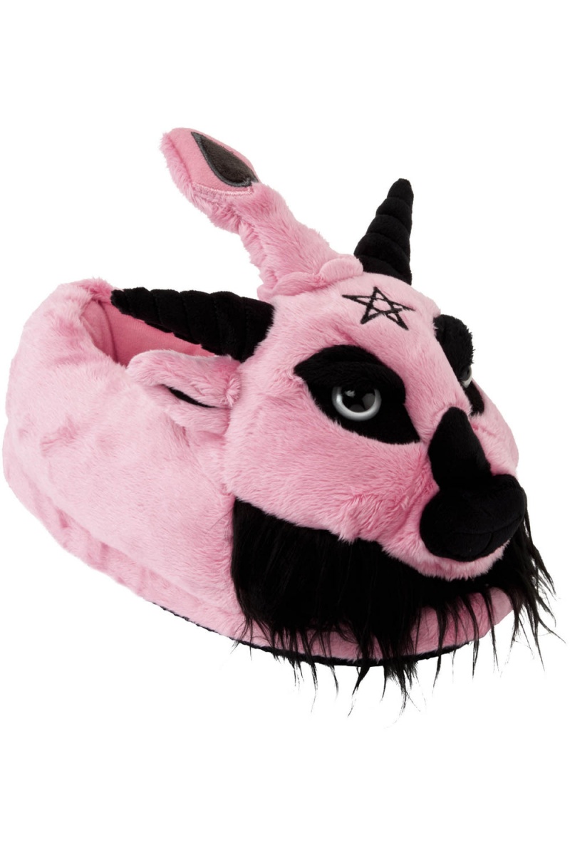 Killstar Dark Lord Slippers [BUBBLEGUM] Rosas | 49568-KMJO
