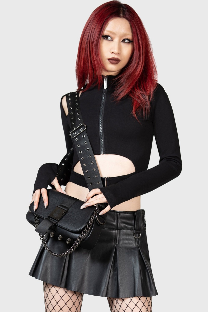 Killstar Darkwave Shoulder Bag Negros | 68310-UDRO