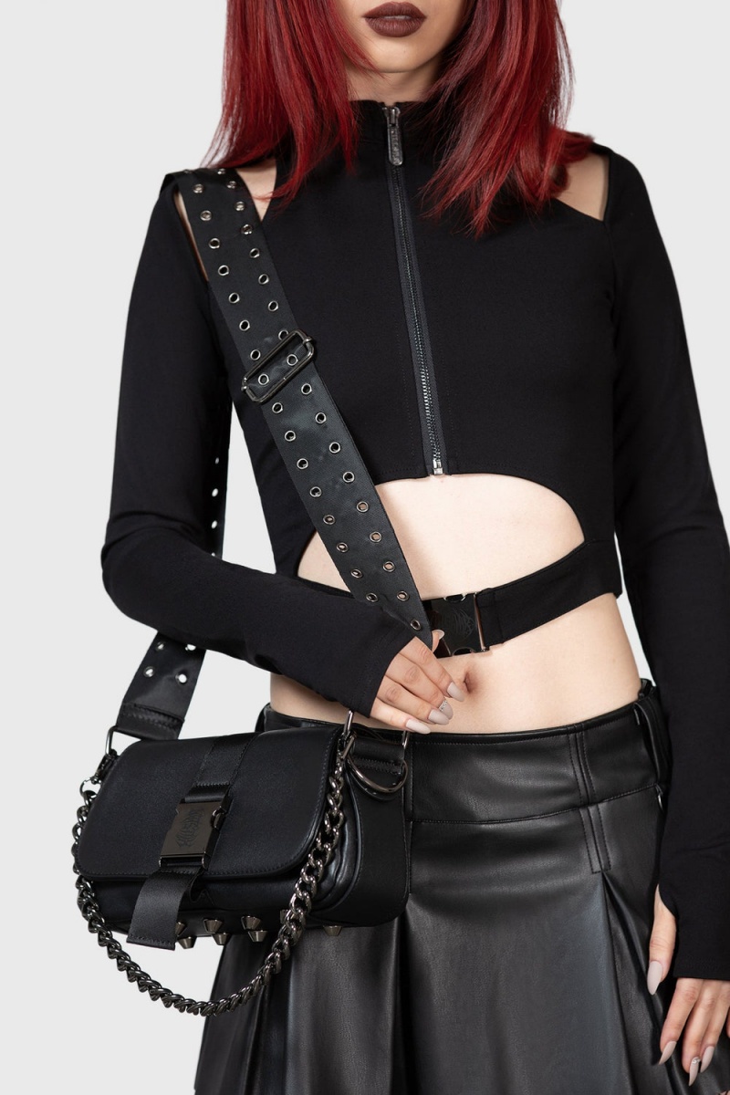 Killstar Darkwave Shoulder Bag Negros | 68310-UDRO