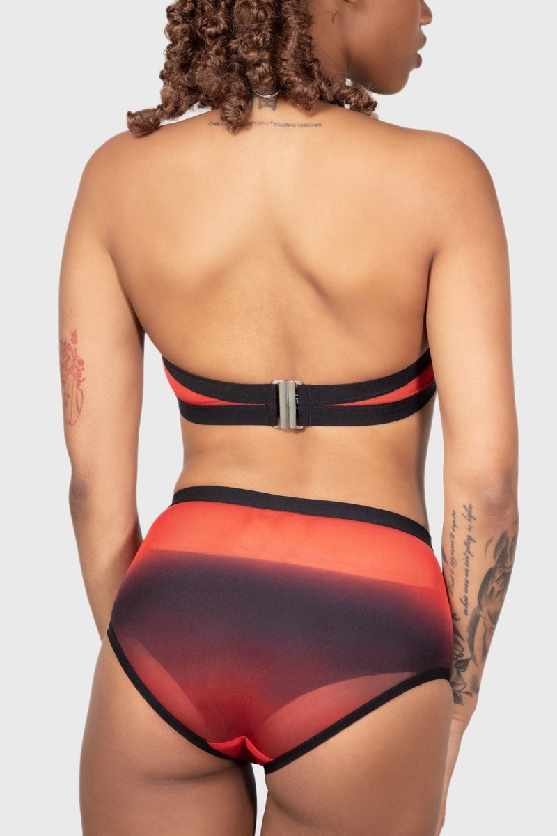 Killstar Dazzling Performance Bralet Rojos | 80294-RQSZ