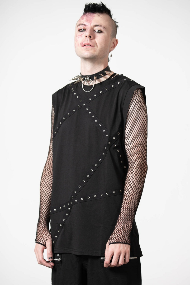 Killstar Dead Punch Vest Negros | 91845-DHBW