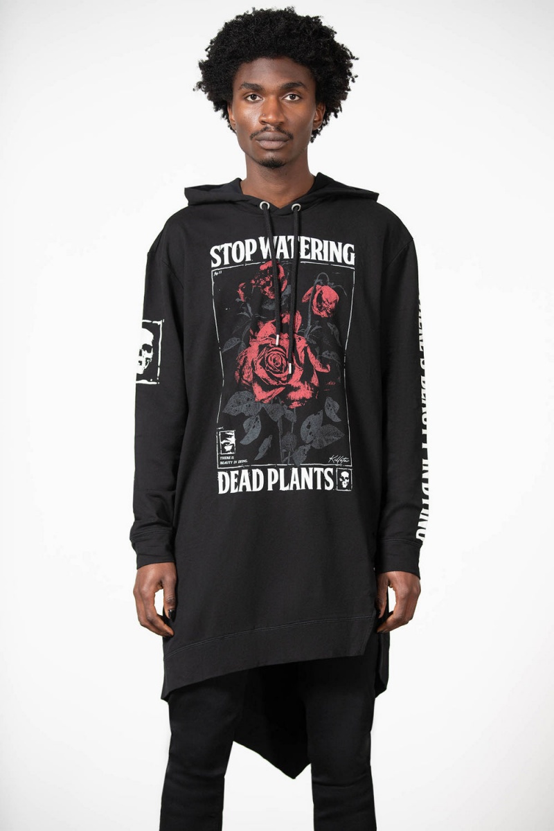 Killstar Dead Rose Hoodie Negros | 18926-MWBJ