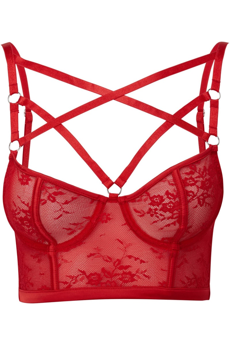Killstar Deadly Attraction Bra [SCARLET] Rojos | 30672-IRDG