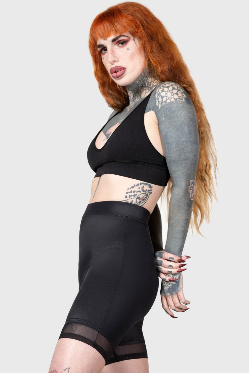 Killstar Devil's Own Sports Bra Negros | 38059-GVRX