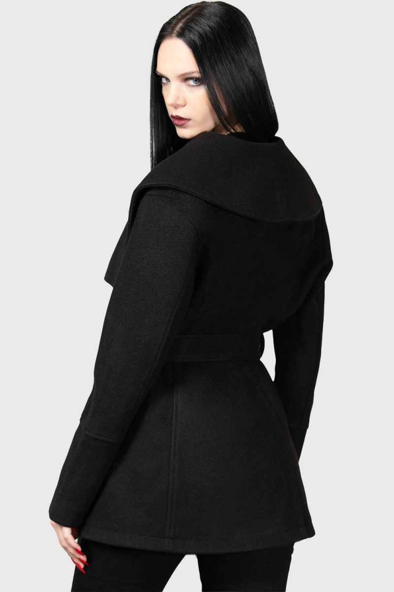 Killstar Dissonance Awakening Coat Negros | 03278-YKOH