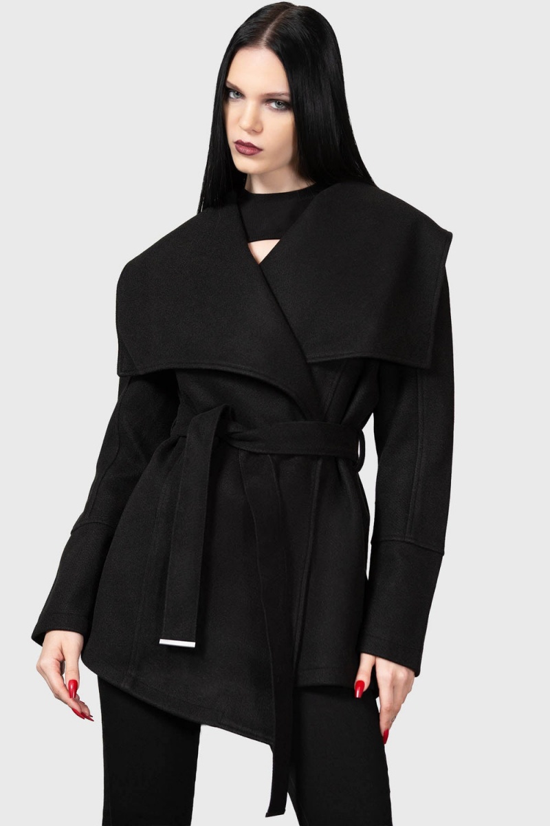 Killstar Dissonance Awakening Coat Negros | 03278-YKOH