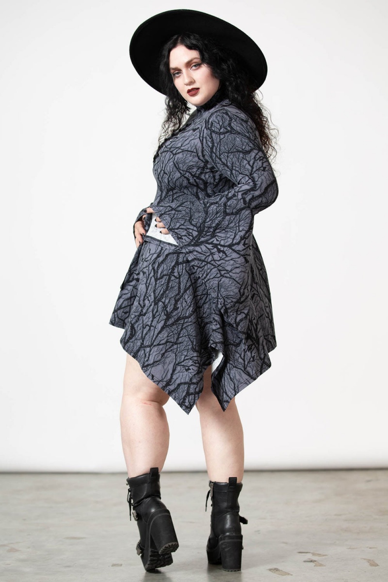 Killstar Divine Touch Keyhole Vestido Negros | 86351-GJAO