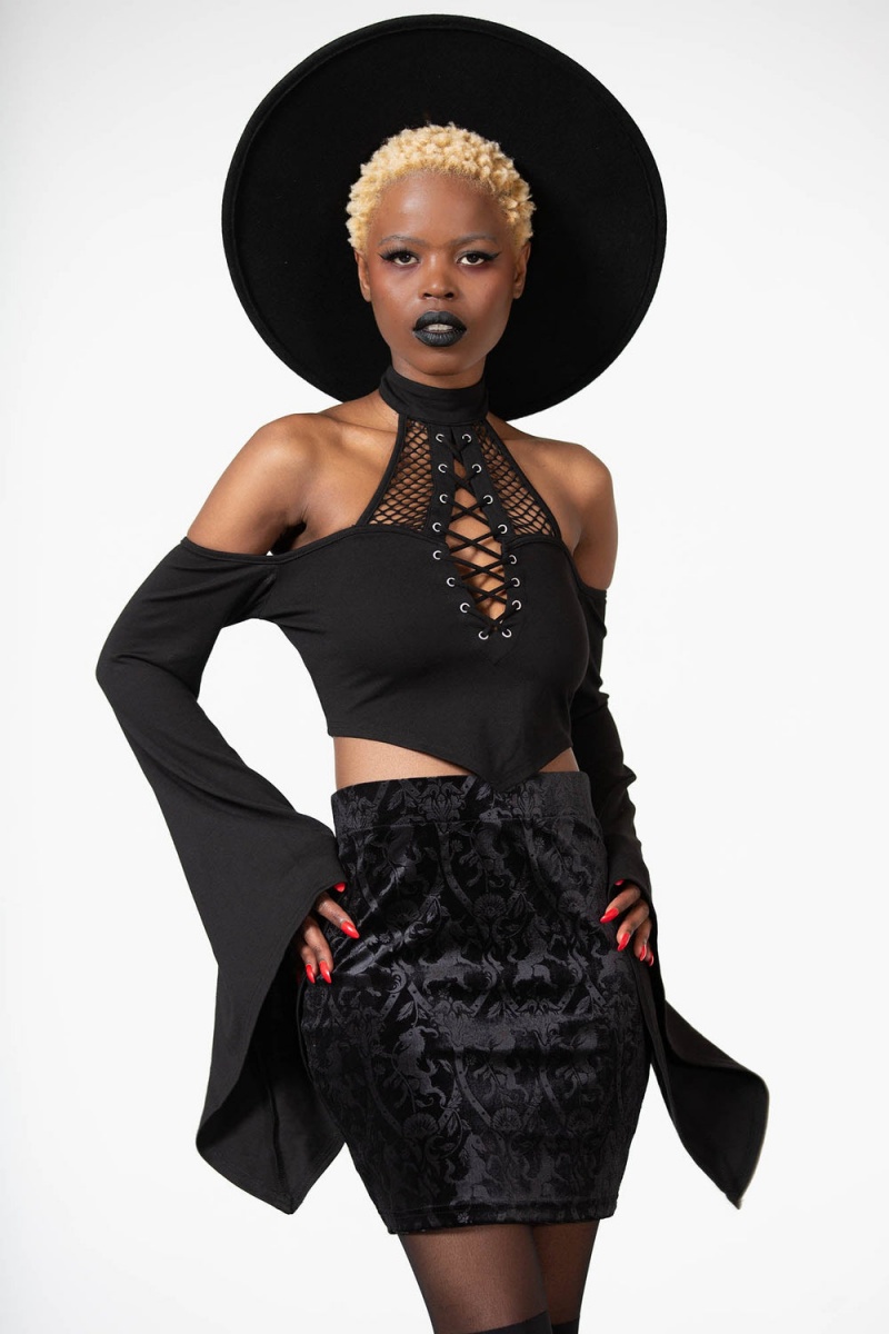 Killstar Doom Duchess Skirt [B] Negros | 97324-MQPB