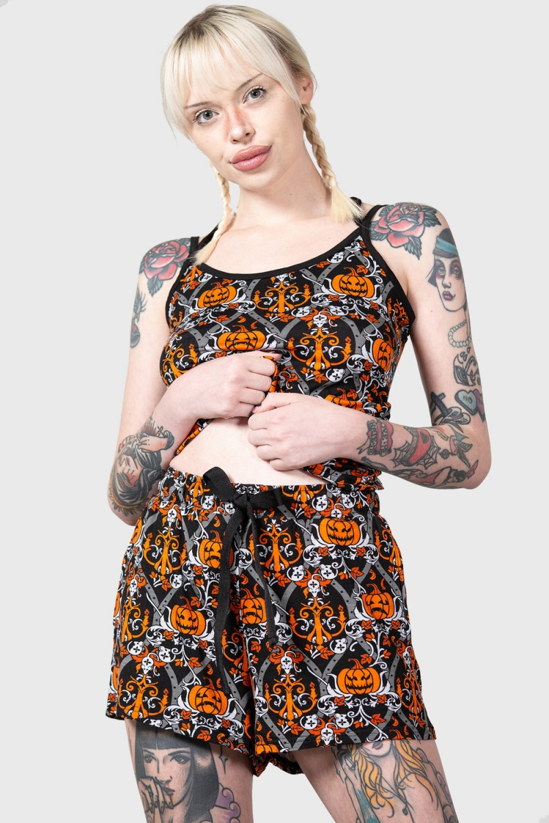 Killstar Dozing Shorts Negros | 25079-TPJN