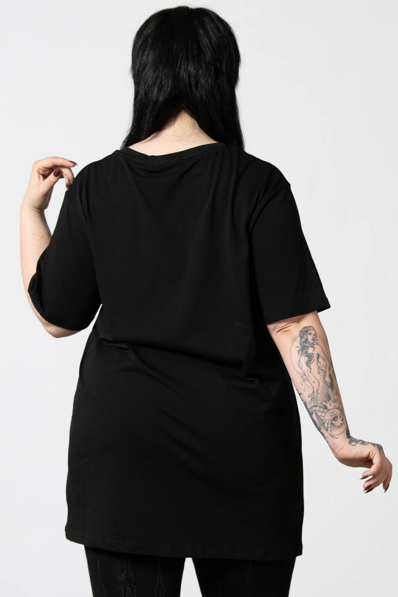 Killstar Dream T-Shirt Negros | 81276-VSDH