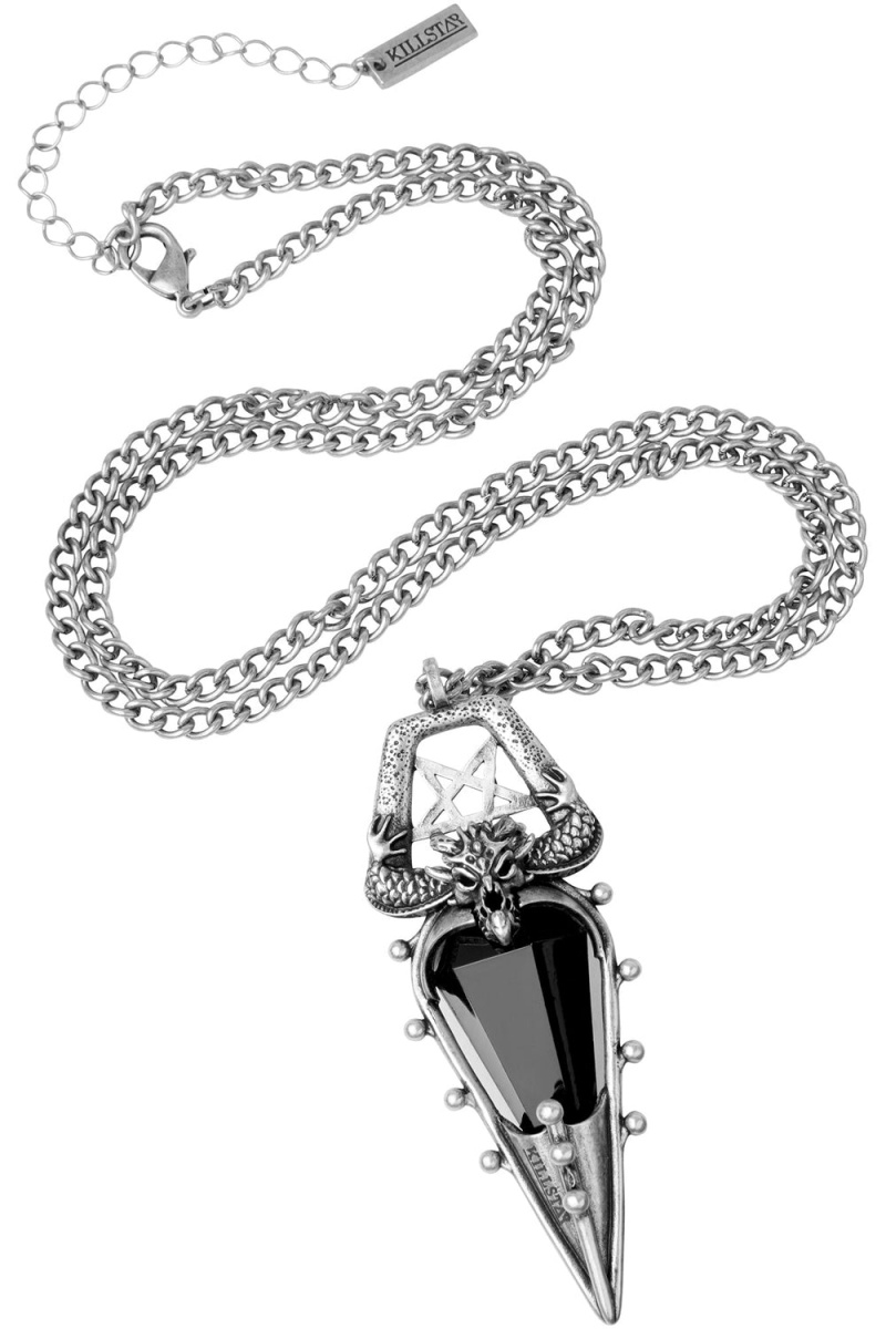 Killstar Drogonight Necklace Plateados | 45078-JXOA
