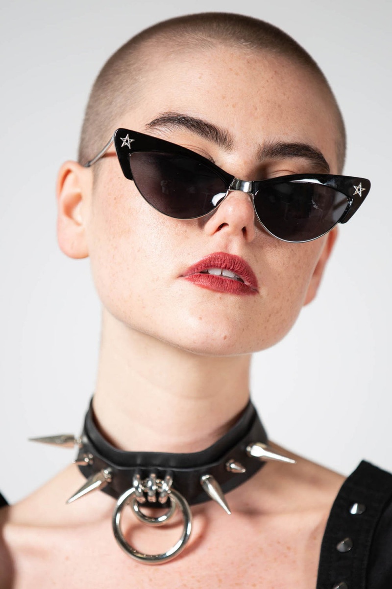 Killstar Drucilla Sunglasses Negros | 34920-TBOD