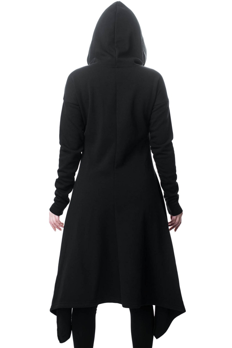 Killstar Dungeoness Hoodie Negros | 51934-MOQW