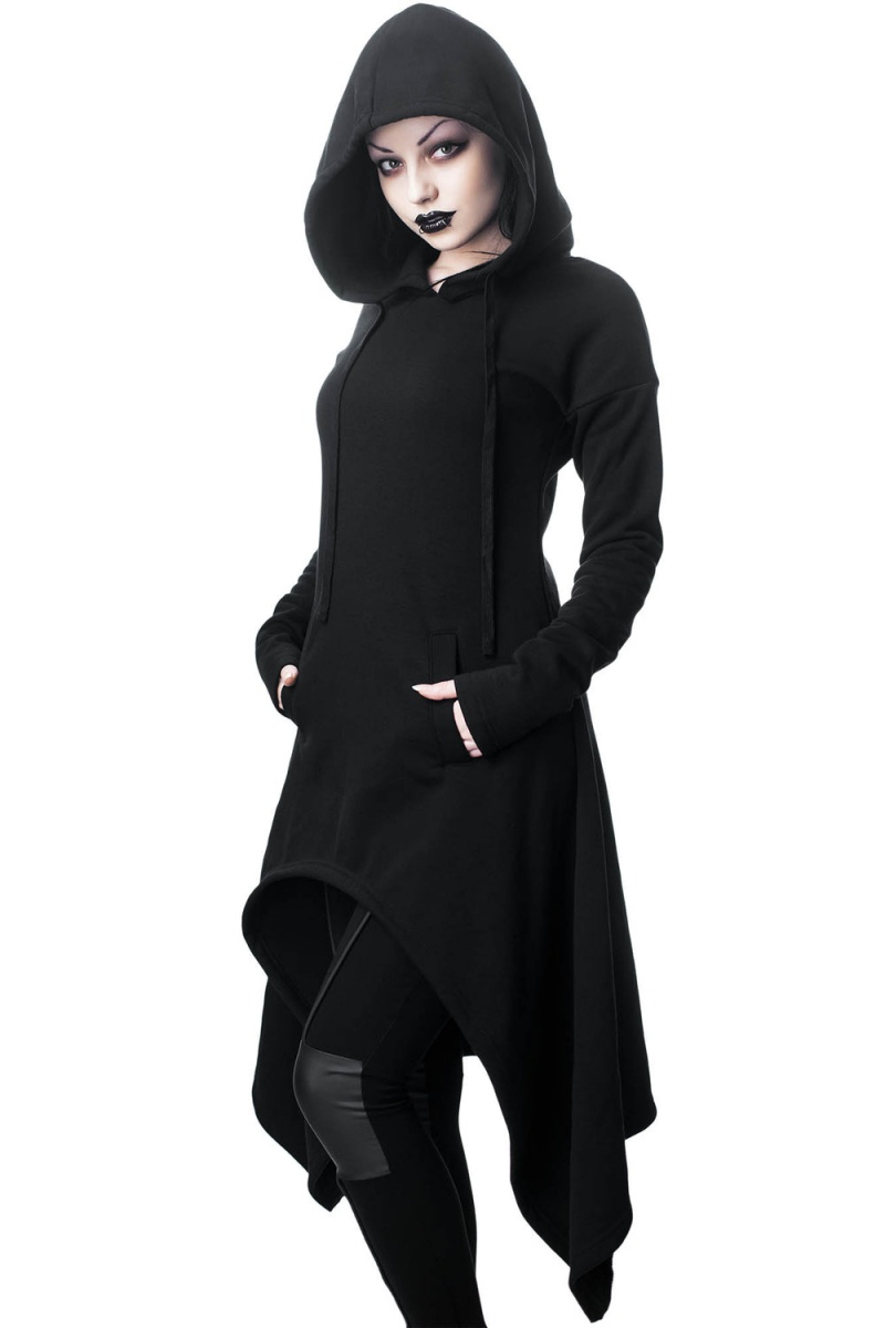 Killstar Dungeoness Hoodie Negros | 51934-MOQW
