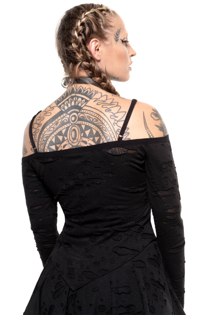 Killstar Dust Devil Top Negros | 46315-RXOY