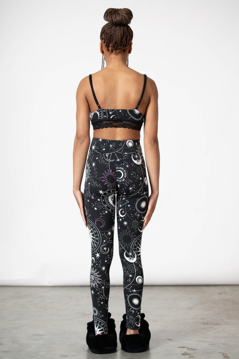 Killstar Eclipse Encaje Bralet Negros | 19568-RYXK