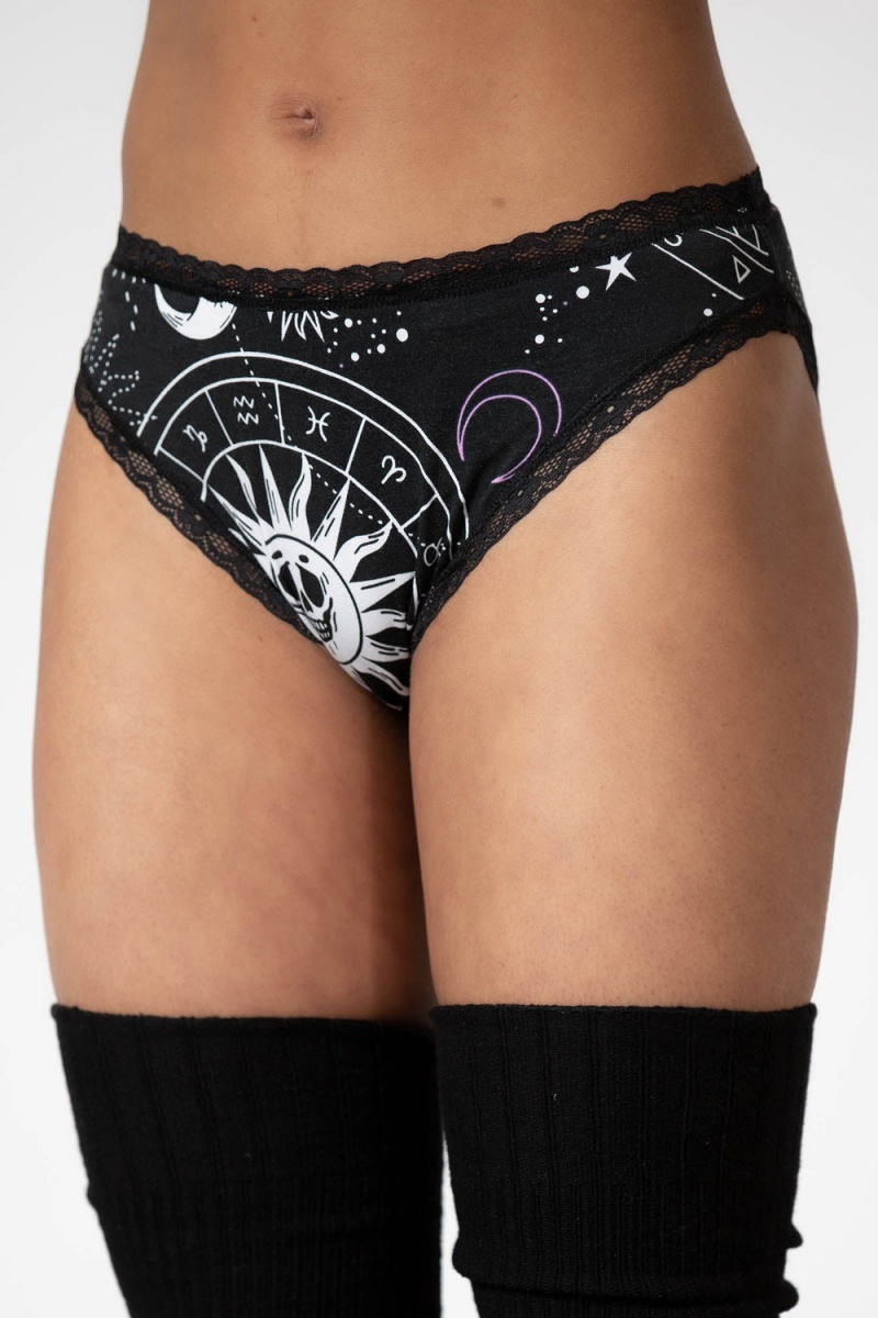 Killstar Eclipse Encaje Panty Negros | 71694-PGCS