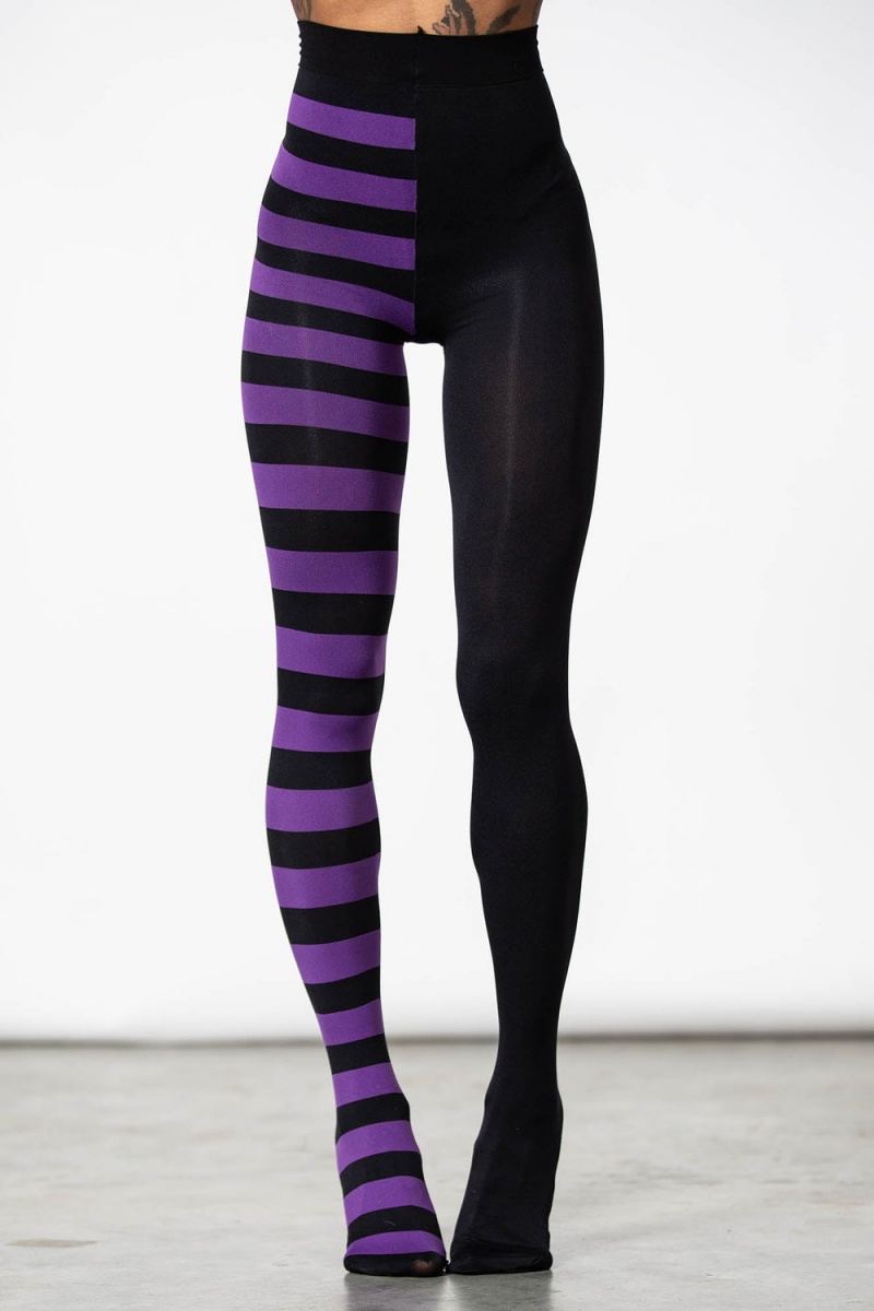 Killstar Ella Tights [PURPLE] Morados | 41305-NLRQ