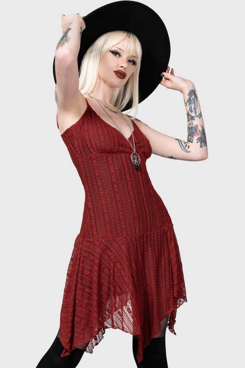 Killstar Emelia's Wrath Vestido [RED] Rojos | 63058-HMWN