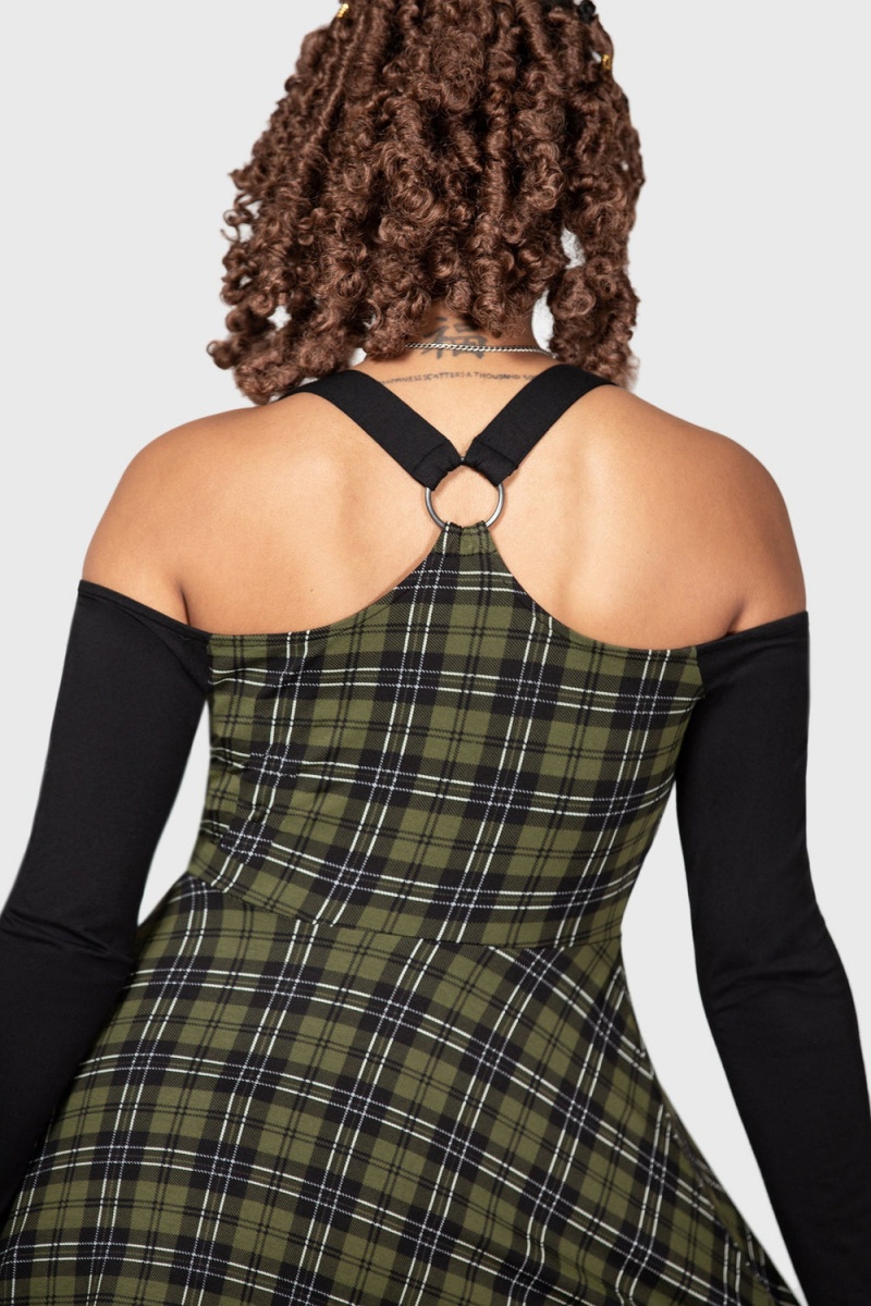 Killstar Estine Vestido Verdes | 17324-DWJX