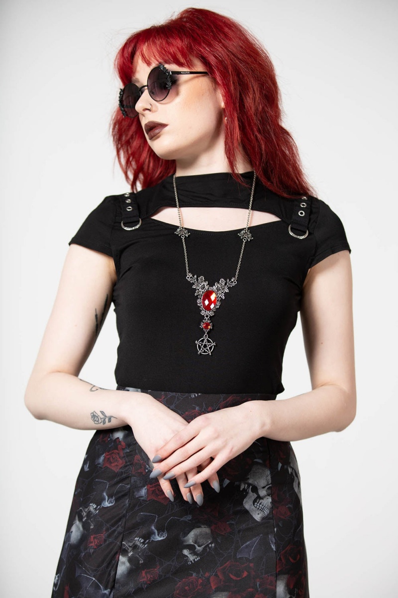 Killstar Eternal Grove Necklace Plateados | 42106-NCRX
