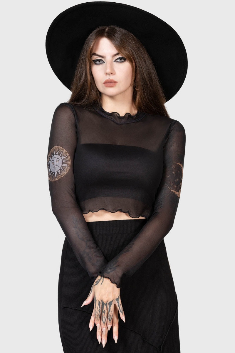 Killstar Evil Sun Top Negros | 49361-NODS