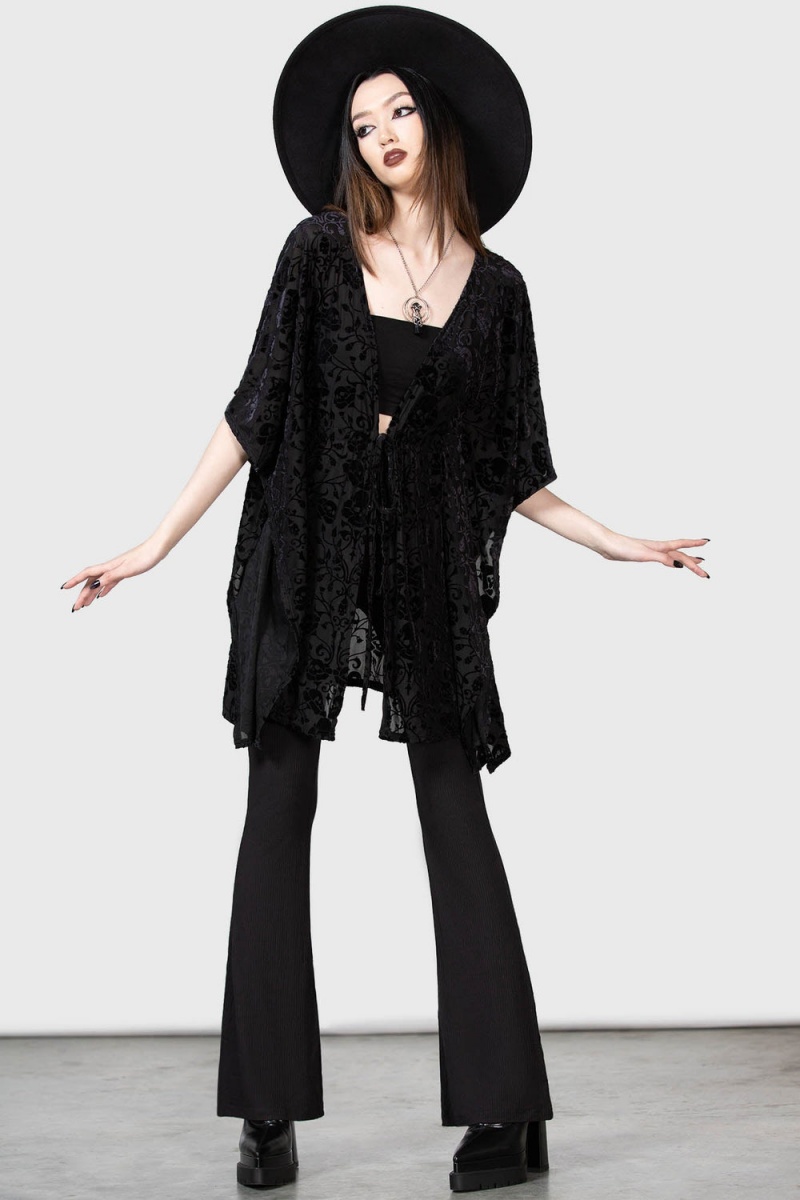 Killstar Faerie Trait Shawl Negros | 58306-GOZI