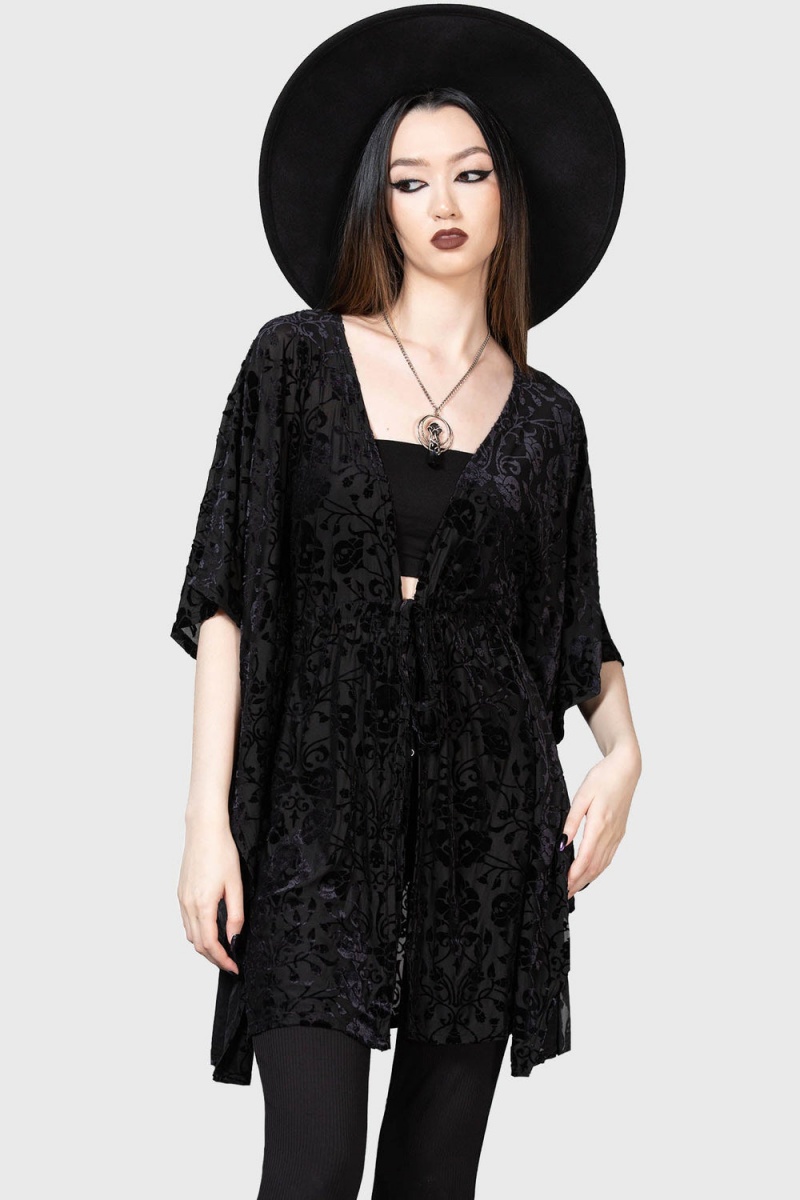 Killstar Faerie Trait Shawl Negros | 58306-GOZI