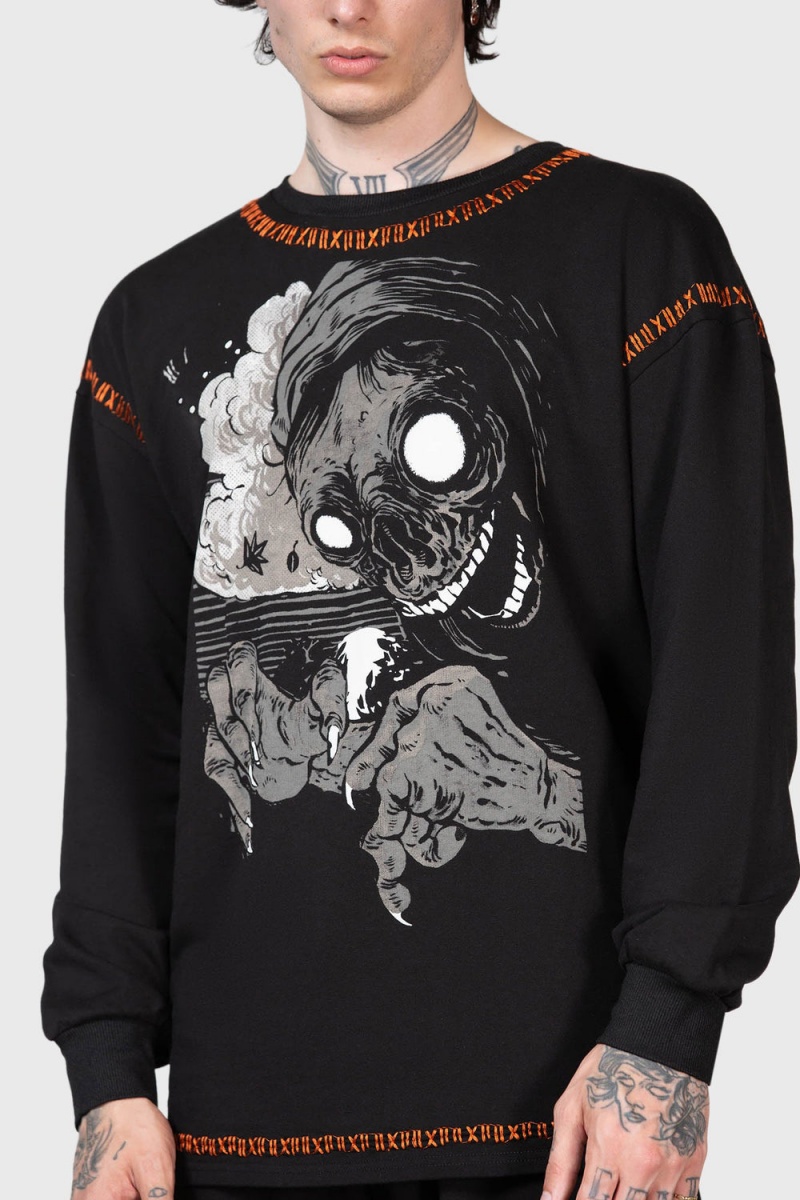 Killstar Fatality Sueter Negros | 90617-YCWE