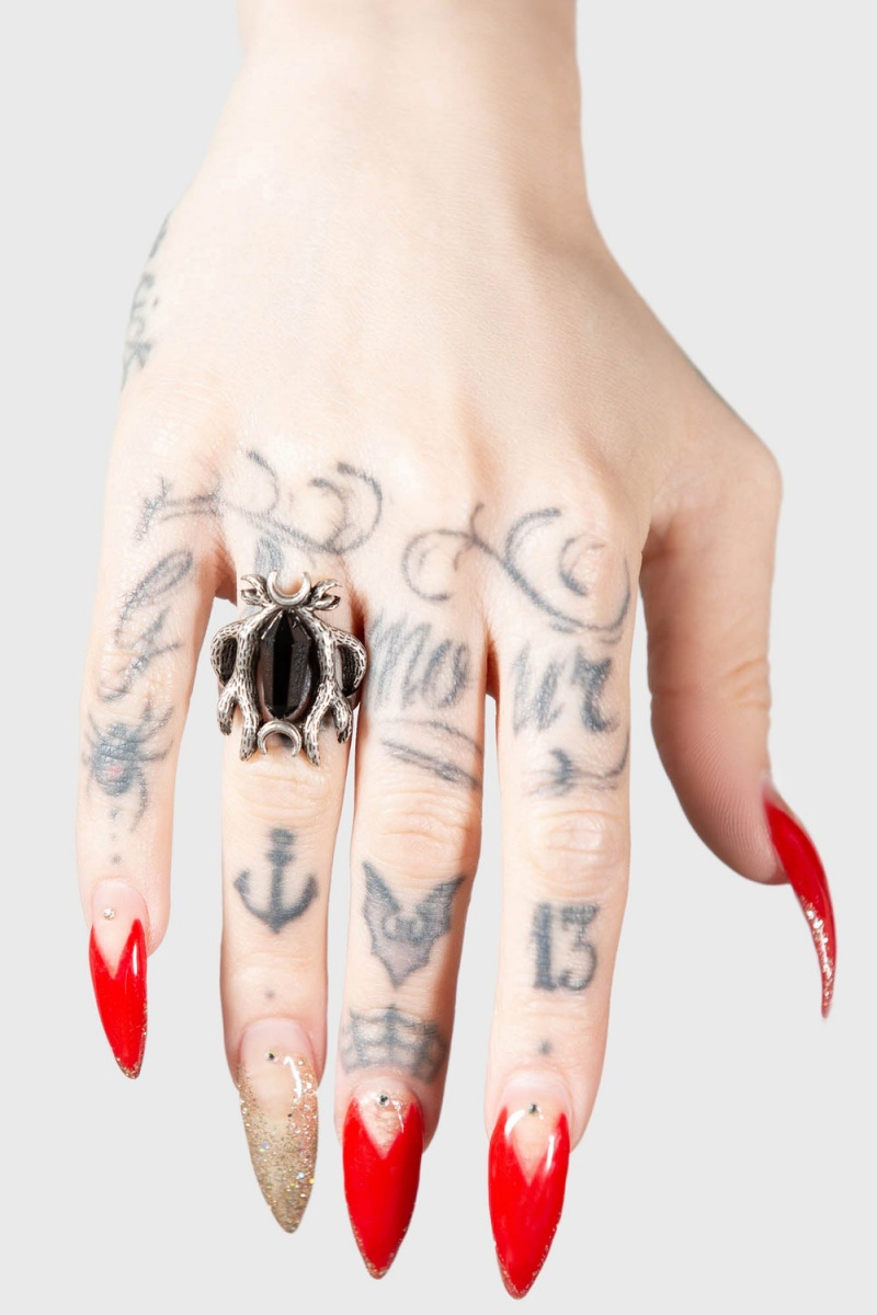 Killstar Fawn Ring Plateados | 30972-PDGN