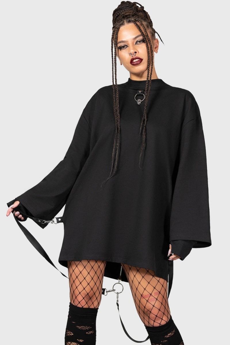 Killstar Flayer Sweatshirt Negros | 15403-IGNC