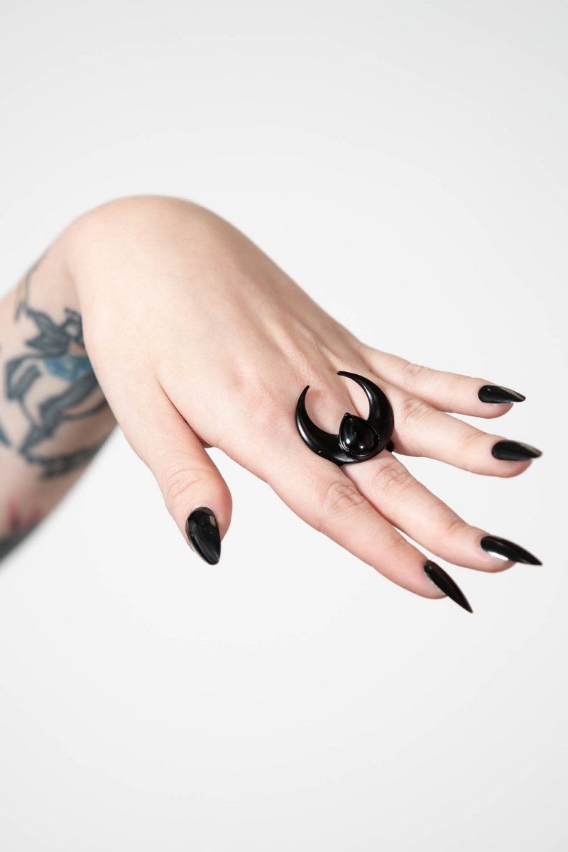Killstar Forest Moon Ring Negros | 52418-TKOW