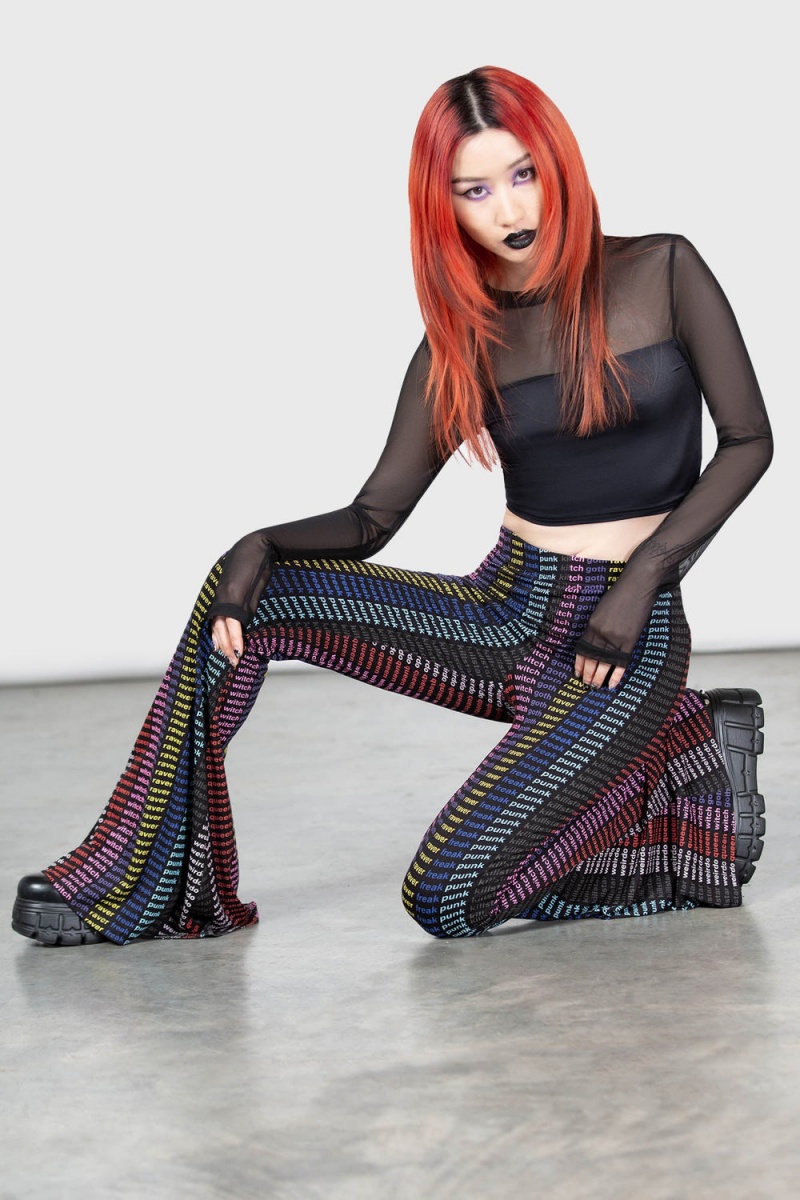 Killstar Ghoul Sweat Crop Top Negros | 21735-POWX