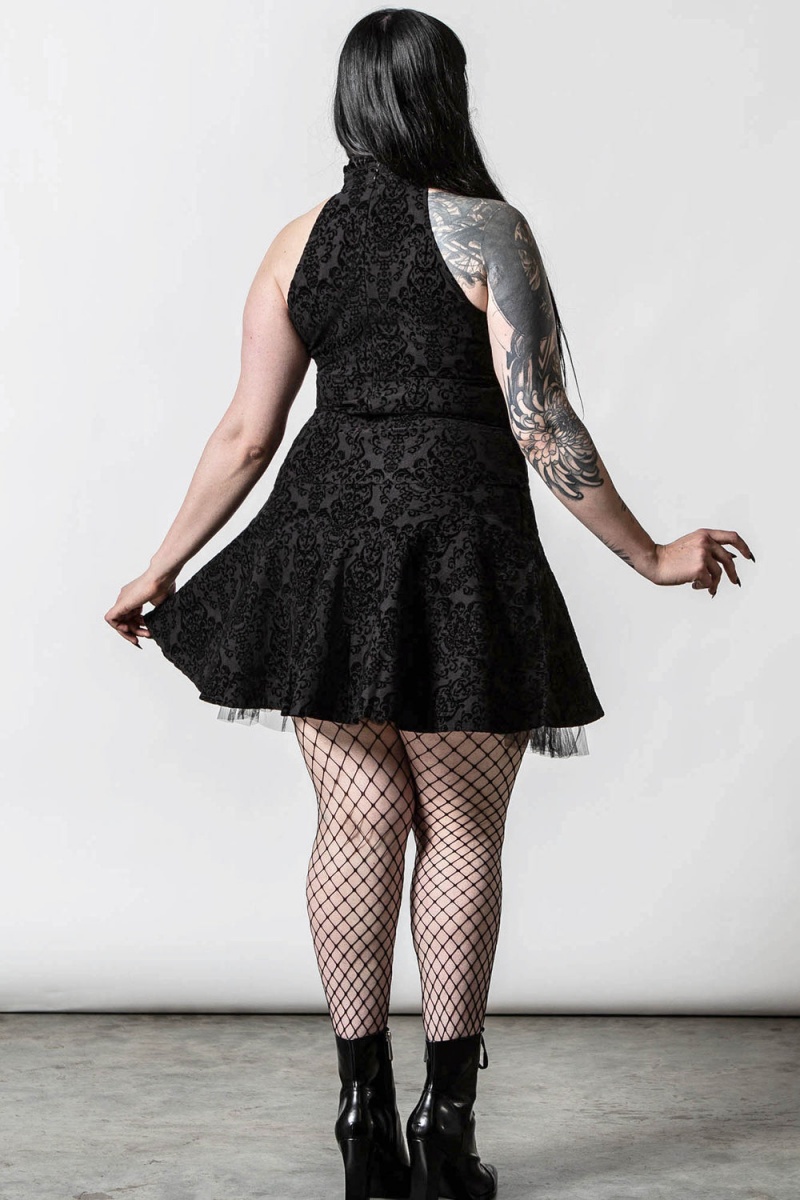 Killstar Ghoulish Party Vestido Negros | 89645-FYOD