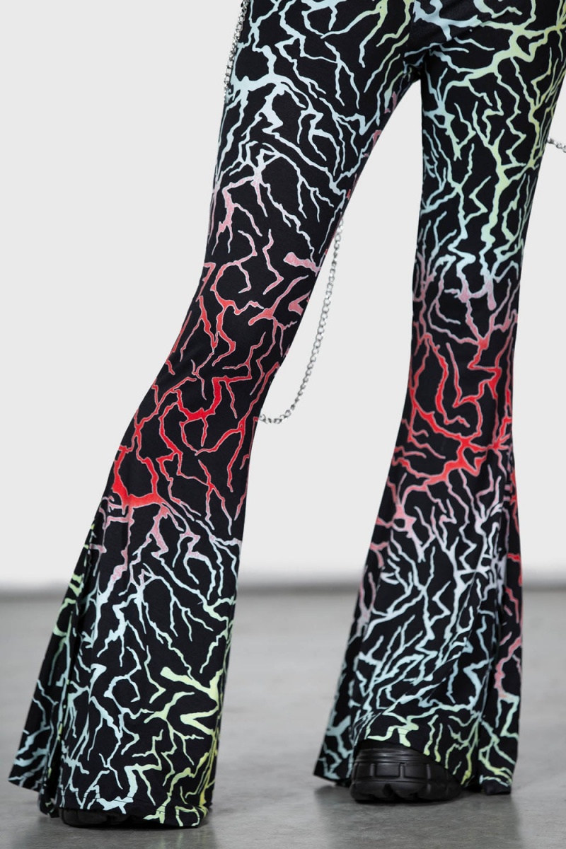 Killstar Glamour Perfection Flares Negros | 47615-AFJB