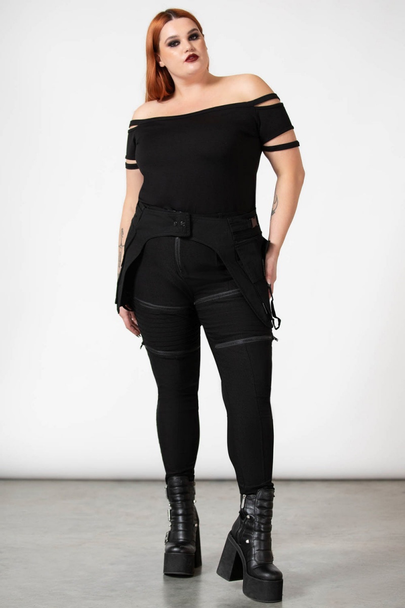 Killstar Glitch Pocket Belt [PLUS] Negros | 49567-OGFU